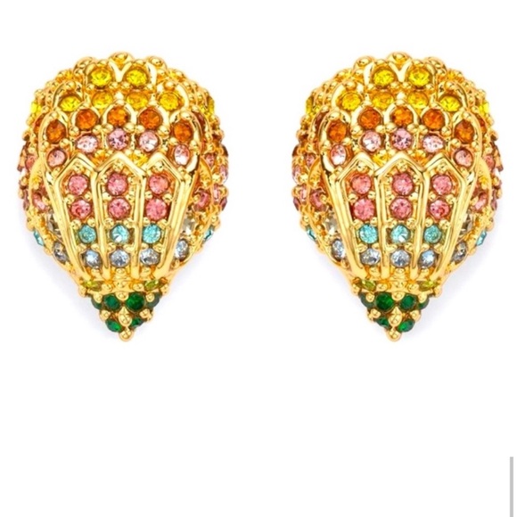 NWT Kurt Geiger Womens Multicolor Rhinestone Studded Eagle Earrings🌈🦅 - Picture 2 of 10
